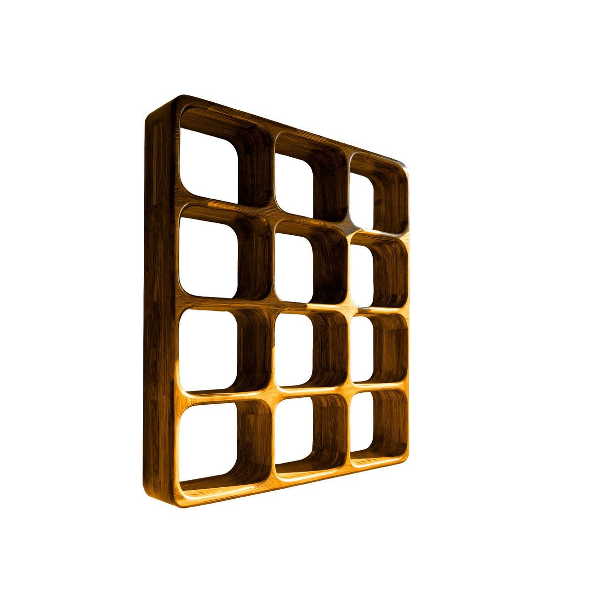 Cubora Solid Wood Handcrafted Floating Bookshelf Teak - Timberustic Floating Bookshelf