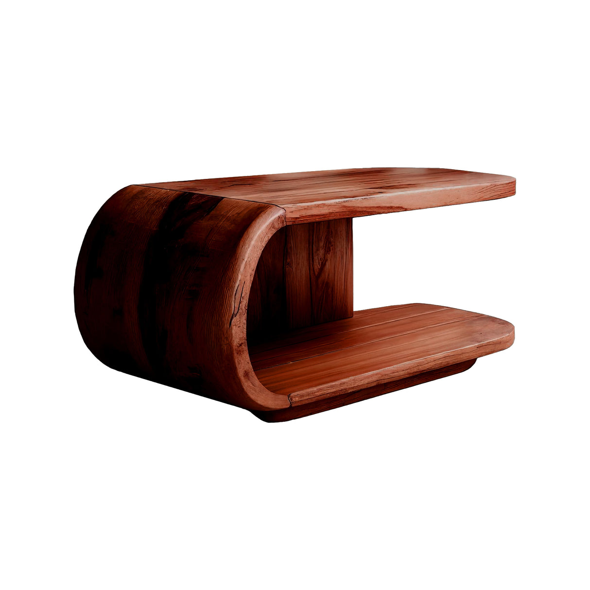 Curvalo Solid Wood Coffee Table Mahogany - Timberustic Coffee Table