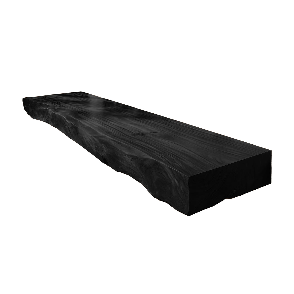 Dravelle Live Edge Solid Wood Floating Bathroom Vanity