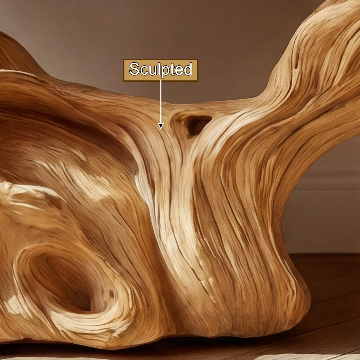 Dravyn Sculpted Solid Wood Console Table - Timberustic Console Table