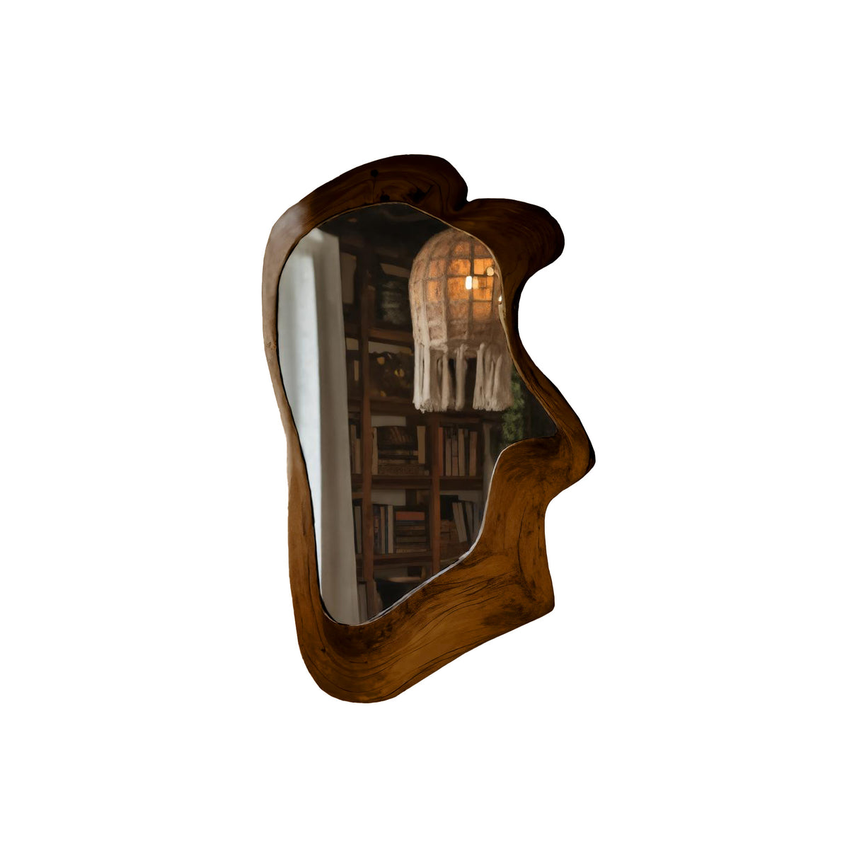 Driftform Handcrafted Live Edge Solid Wood Mirror Brown - Timberustic Mirror
