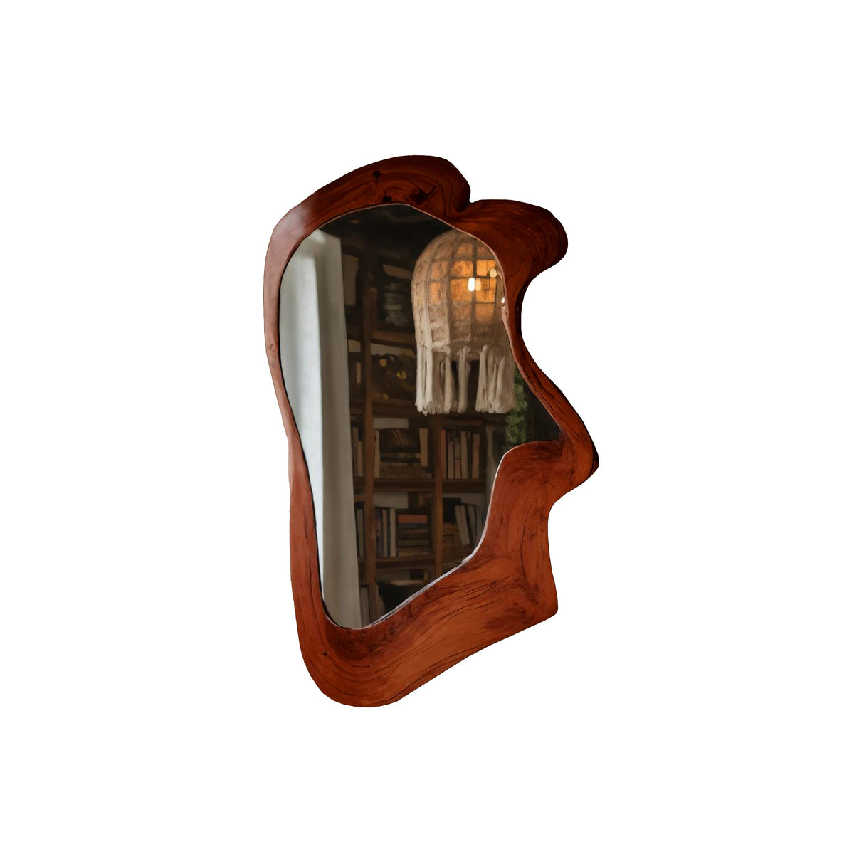 Driftform Handcrafted Live Edge Solid Wood Mirror Mahogany - Timberustic Mirror