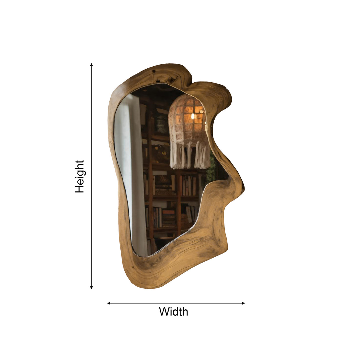 Driftform Handcrafted Live Edge Solid Wood Mirror