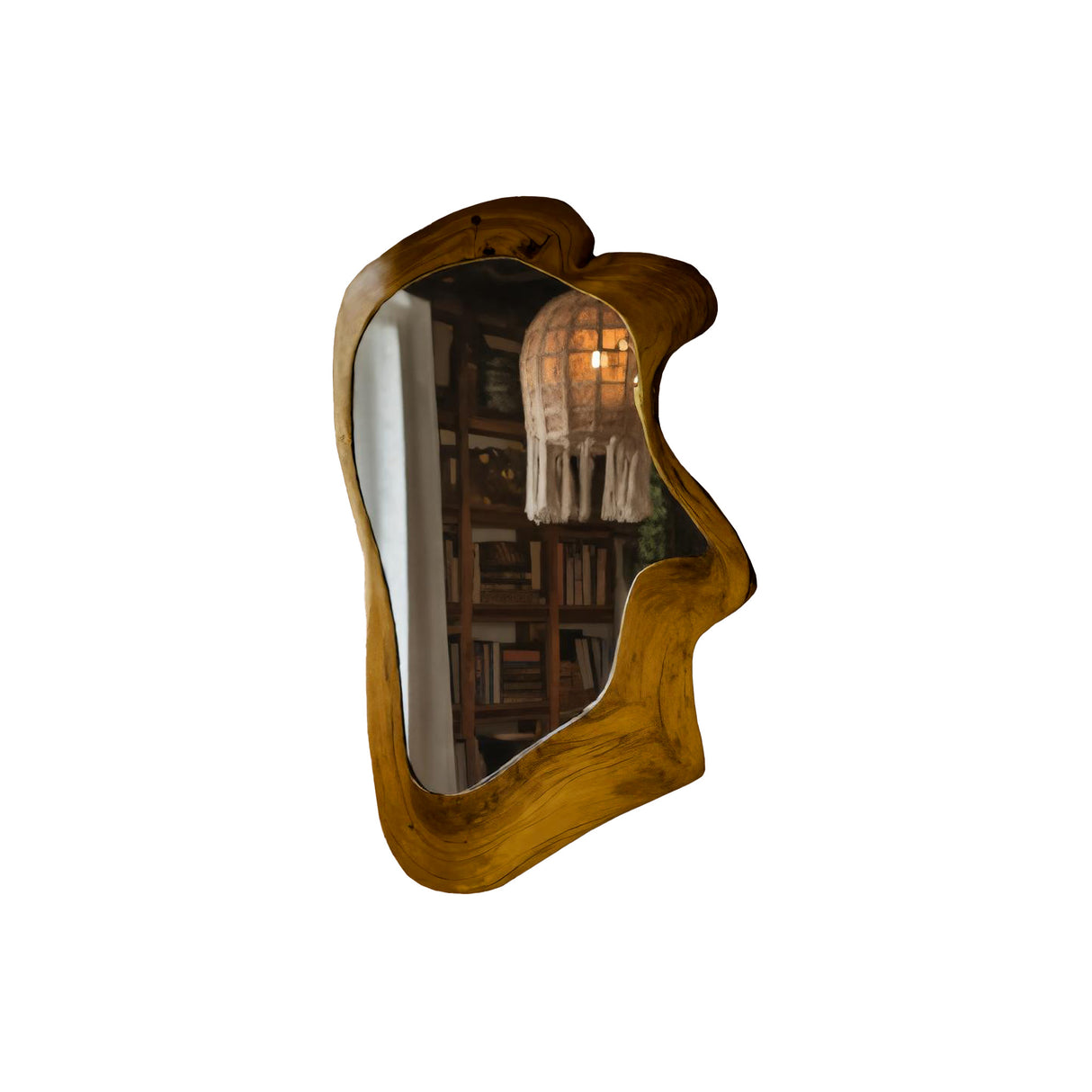 Driftform Handcrafted Live Edge Solid Wood Mirror Teak - Timberustic Mirror