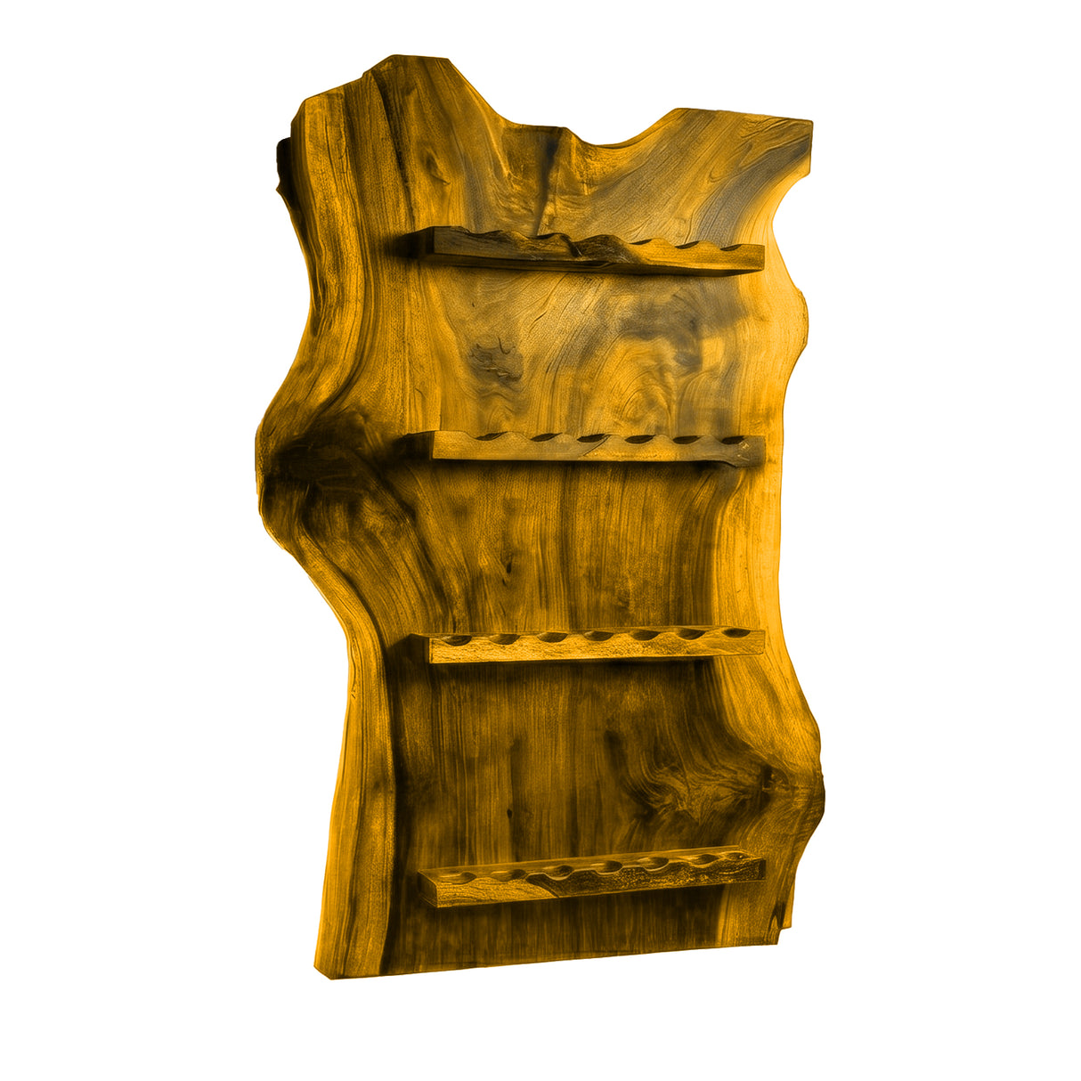 Driftmoor Handcrafted Solid Wood Floating Wine Rack