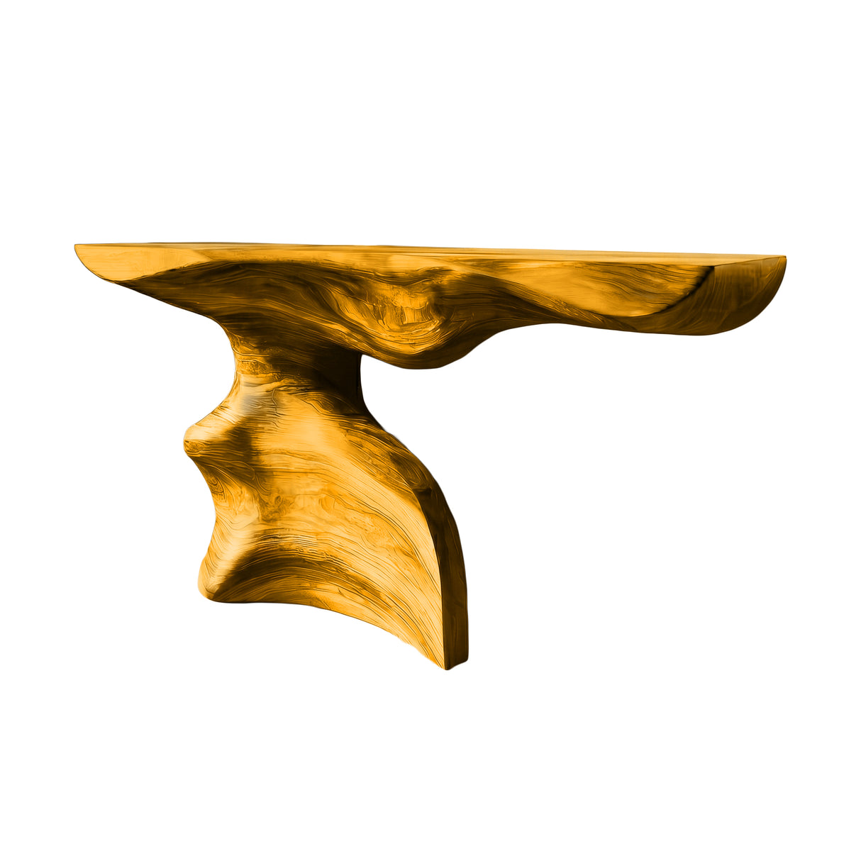 Driftmoor Sculpted Solid Wood Console Table