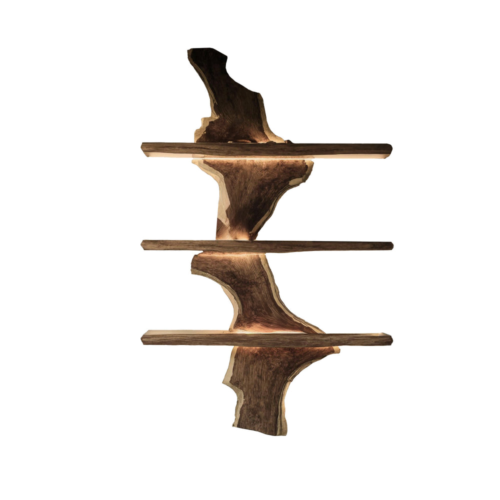 Driftwood Edge Floating Wine Rack