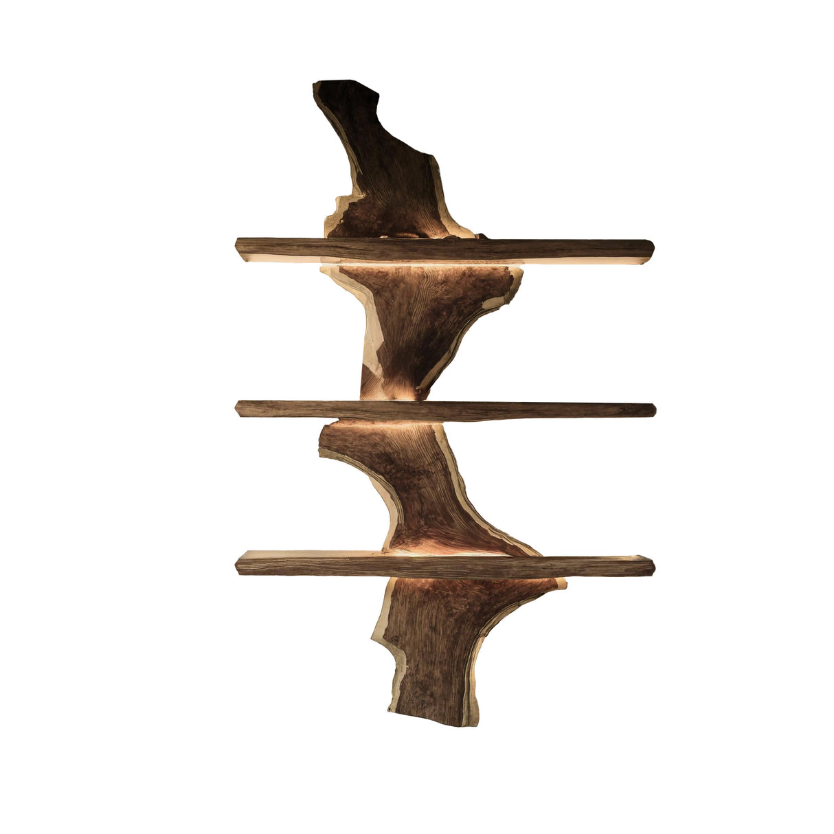 Driftwood Edge Floating Wine Rack