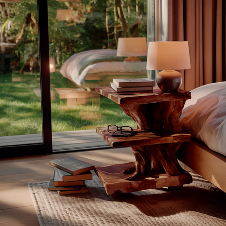 Earthgrain Live Edge Bedside Table