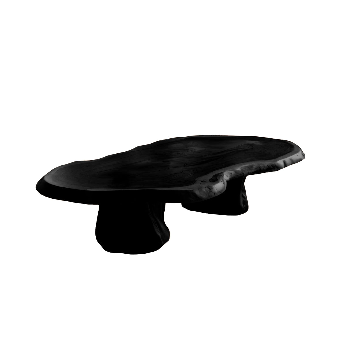 Earthgrain Live Edge Solid Wood Coffee Table Black - Timberustic Coffee Table