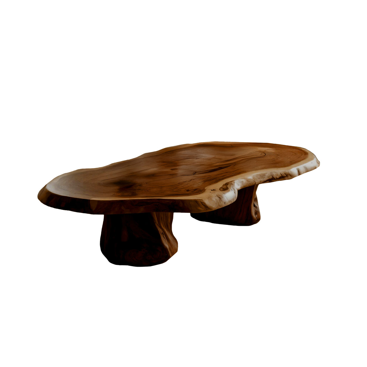 Earthgrain Live Edge Solid Wood Coffee Table Brown - Timberustic Coffee Table