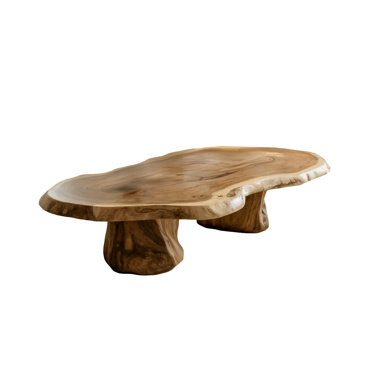 Earthgrain Live Edge Solid Wood Coffee Table Natural Oak - Timberustic Coffee Table