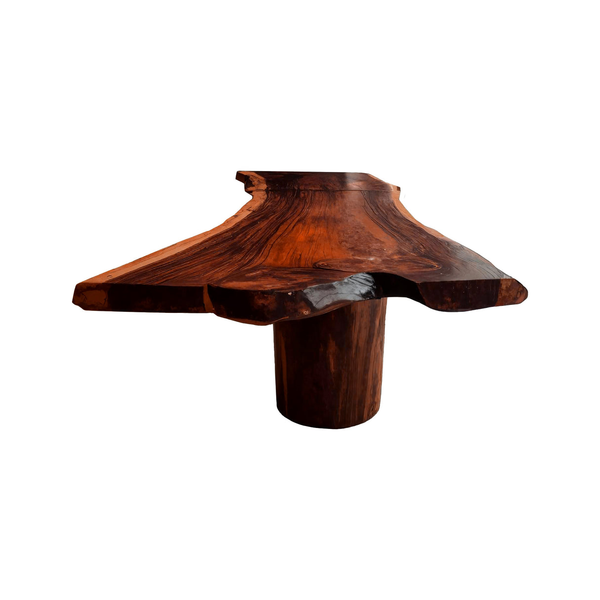 Earthspan Live Edge Solid Wood Dining Table Mahogany - Timberustic Dining Table