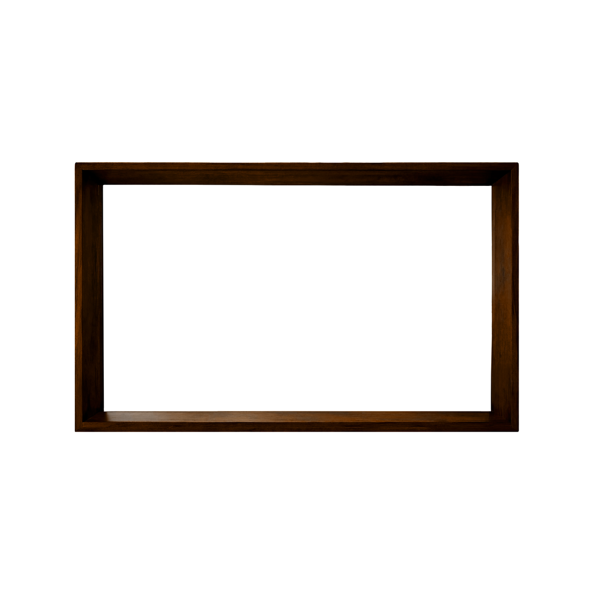 Echra Modern Japandi Handcrafted Solid Wood Mirror Frame Dark Walnut - Timberustic Mirror