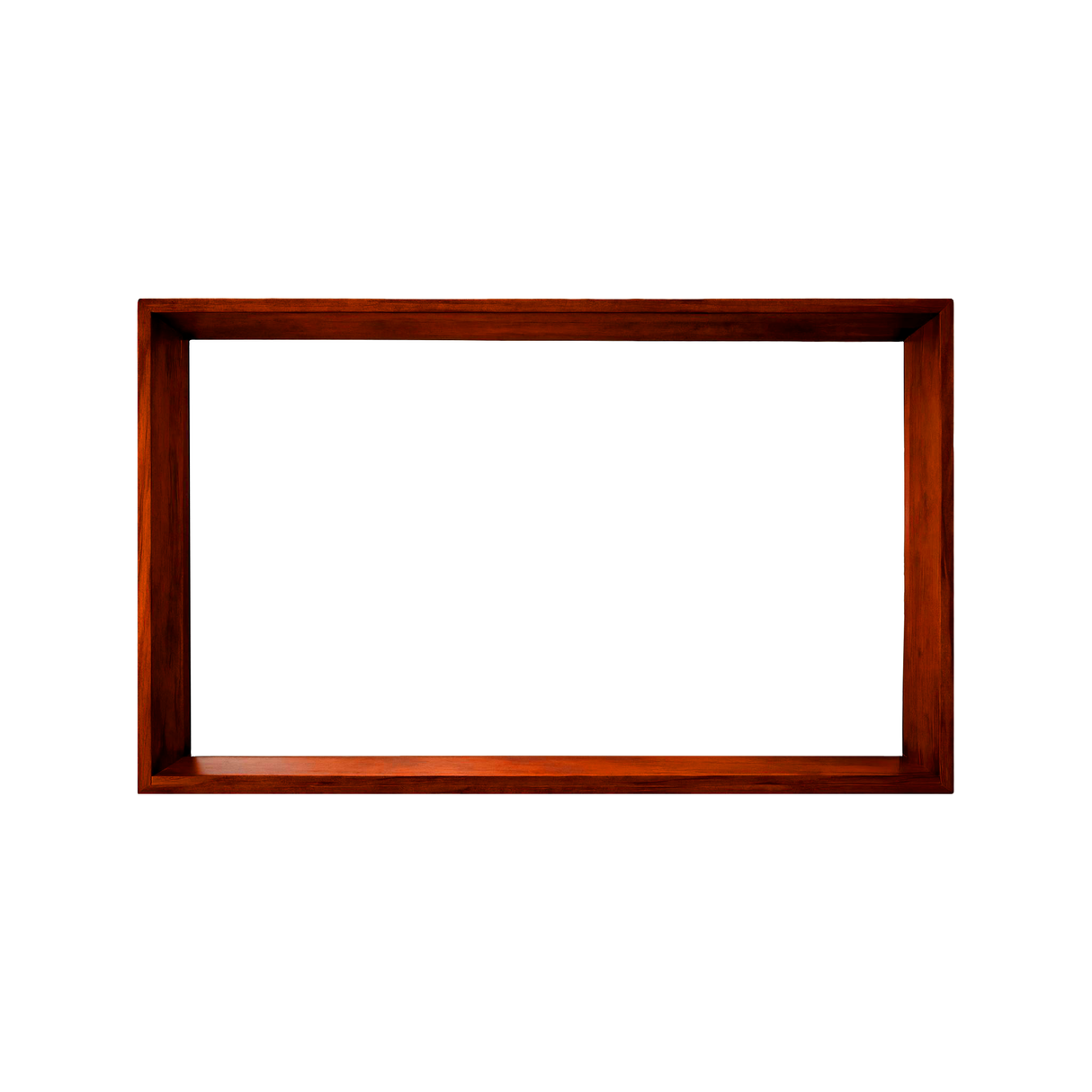 Echra Modern Japandi Handcrafted Solid Wood Mirror Frame Mahogany - Timberustic Mirror