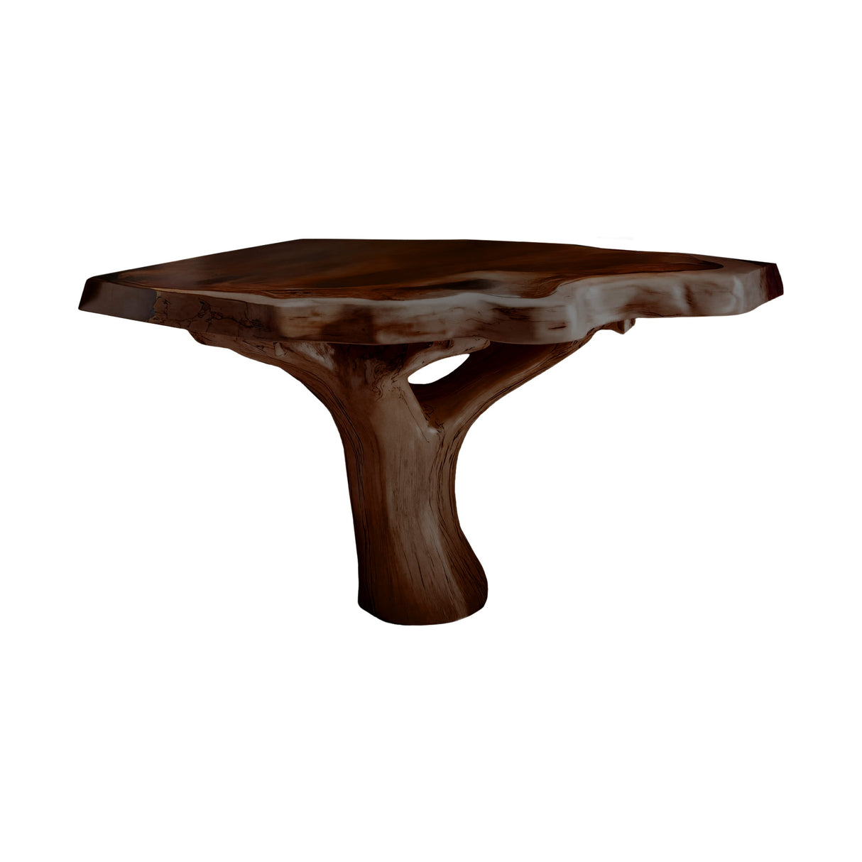 Elara Root-Form Corner Bathroom Vanity Dark Walnut - Timberustic Corner Bathroom Vanity