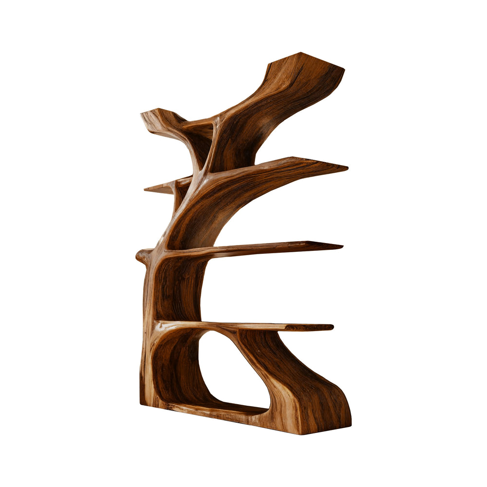Elara Treeform Solid Wood Bookshelf