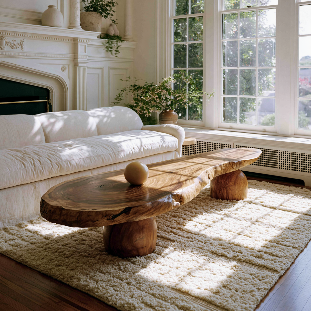 Elaric Live Edge Solid Wood Coffee Table - Timberustic Coffee Table