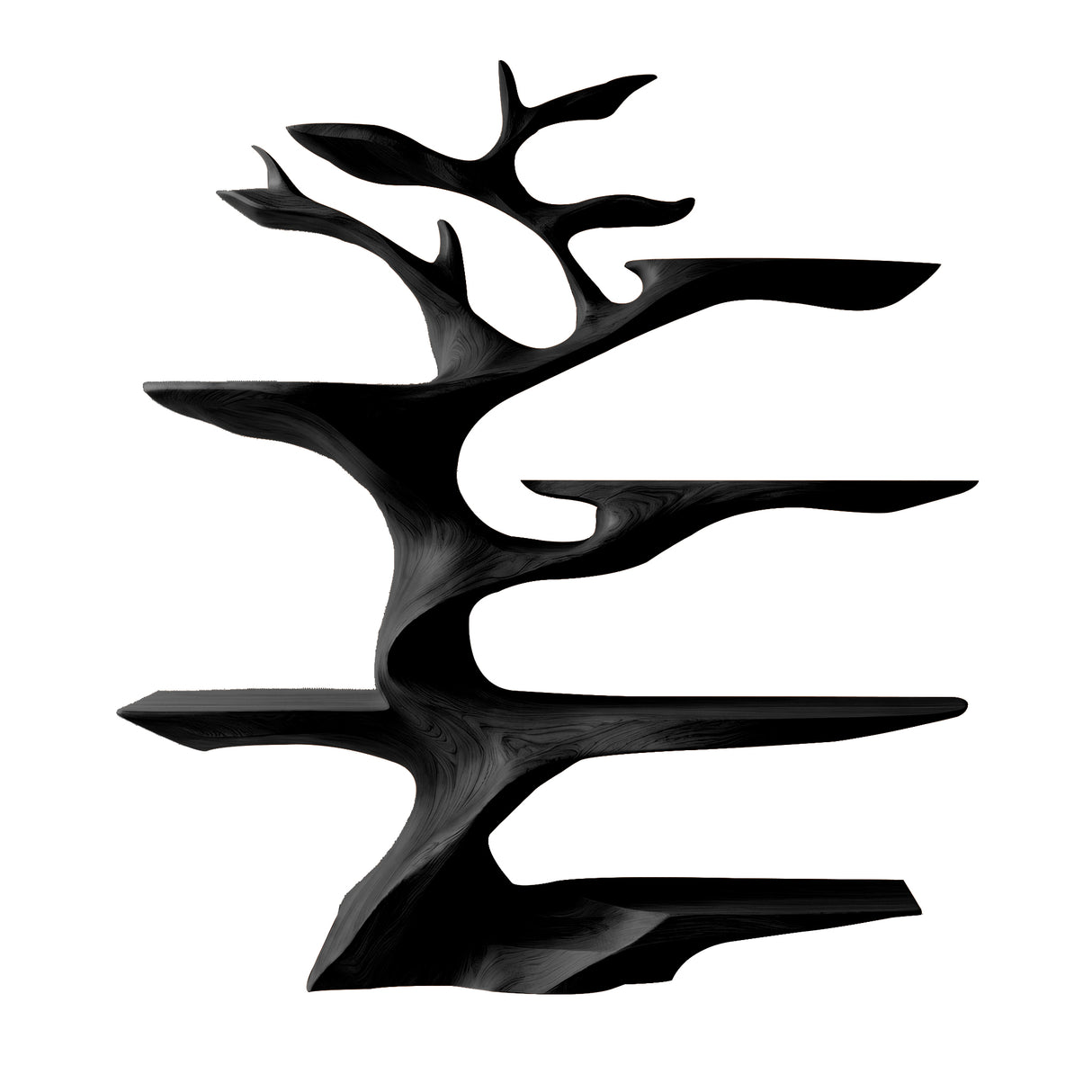 Elarion Sculptural Tree Wine Rack Black - Timberustic Tree Wine Rack