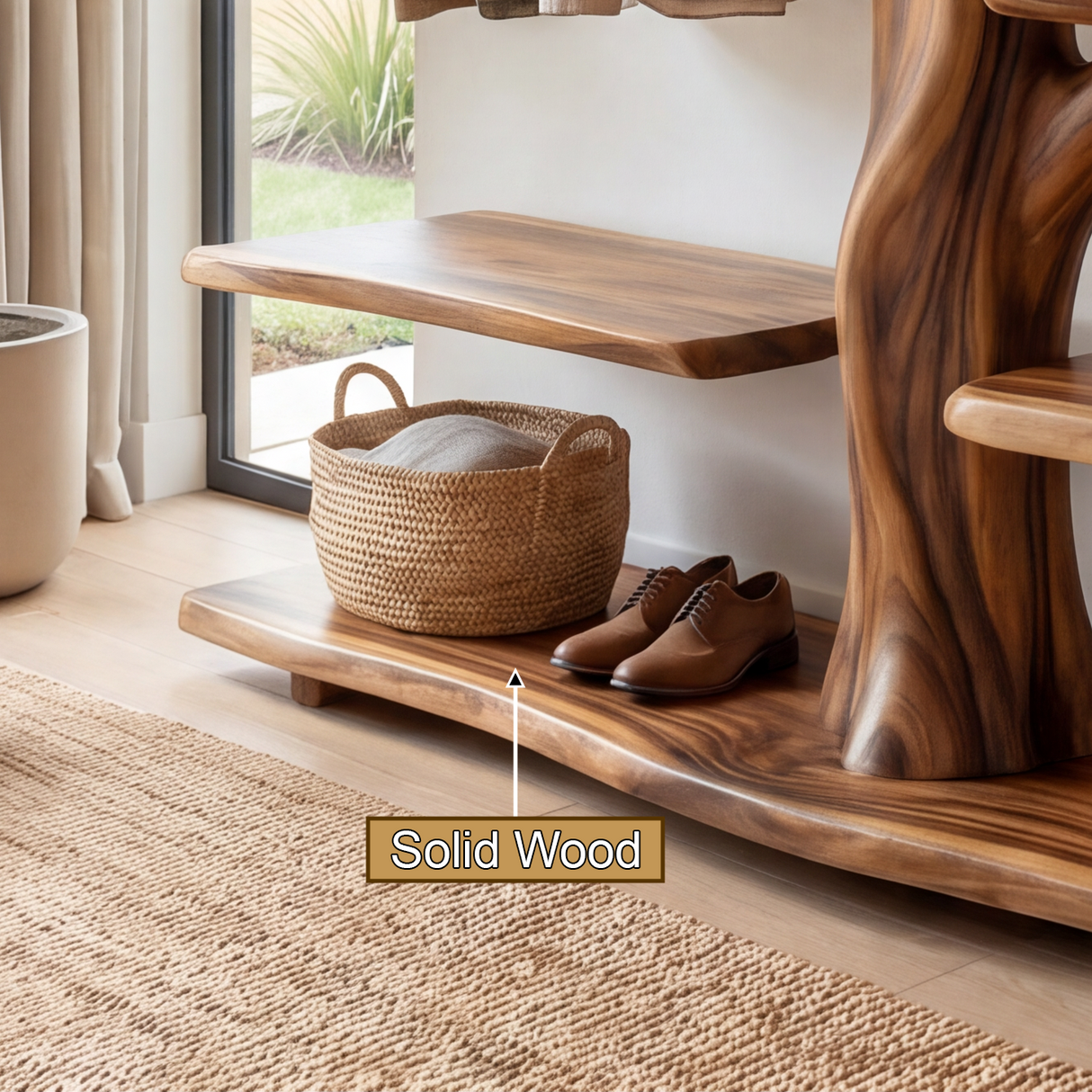 Elarowyn Solid Wood Entryway Organizer - Timberustic Entryway Organizer