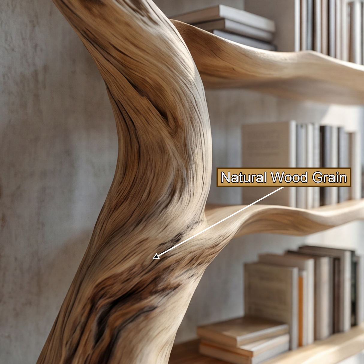 Eldergrove Handcrafted Solid Wood Tree Bookshelf - Timberustic Tree Bookshelf