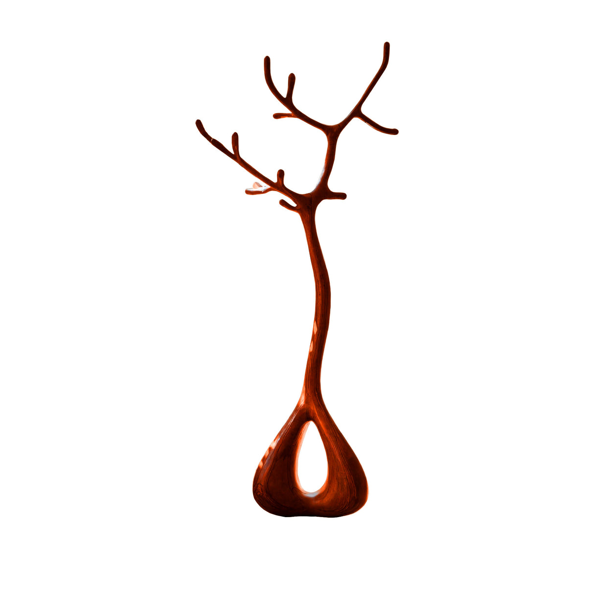 Eldorin Sculpted Solid Wood Tree Coat Rack Mahogany - Timberustic Tree Coat Rack