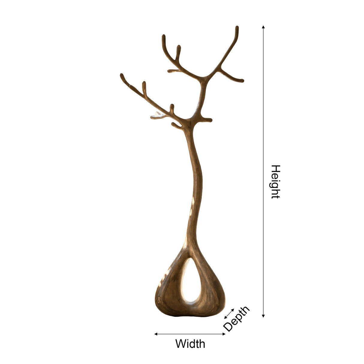 Eldorin Sculpted Solid Wood Tree Coat Rack - Timberustic Tree Coat Rack