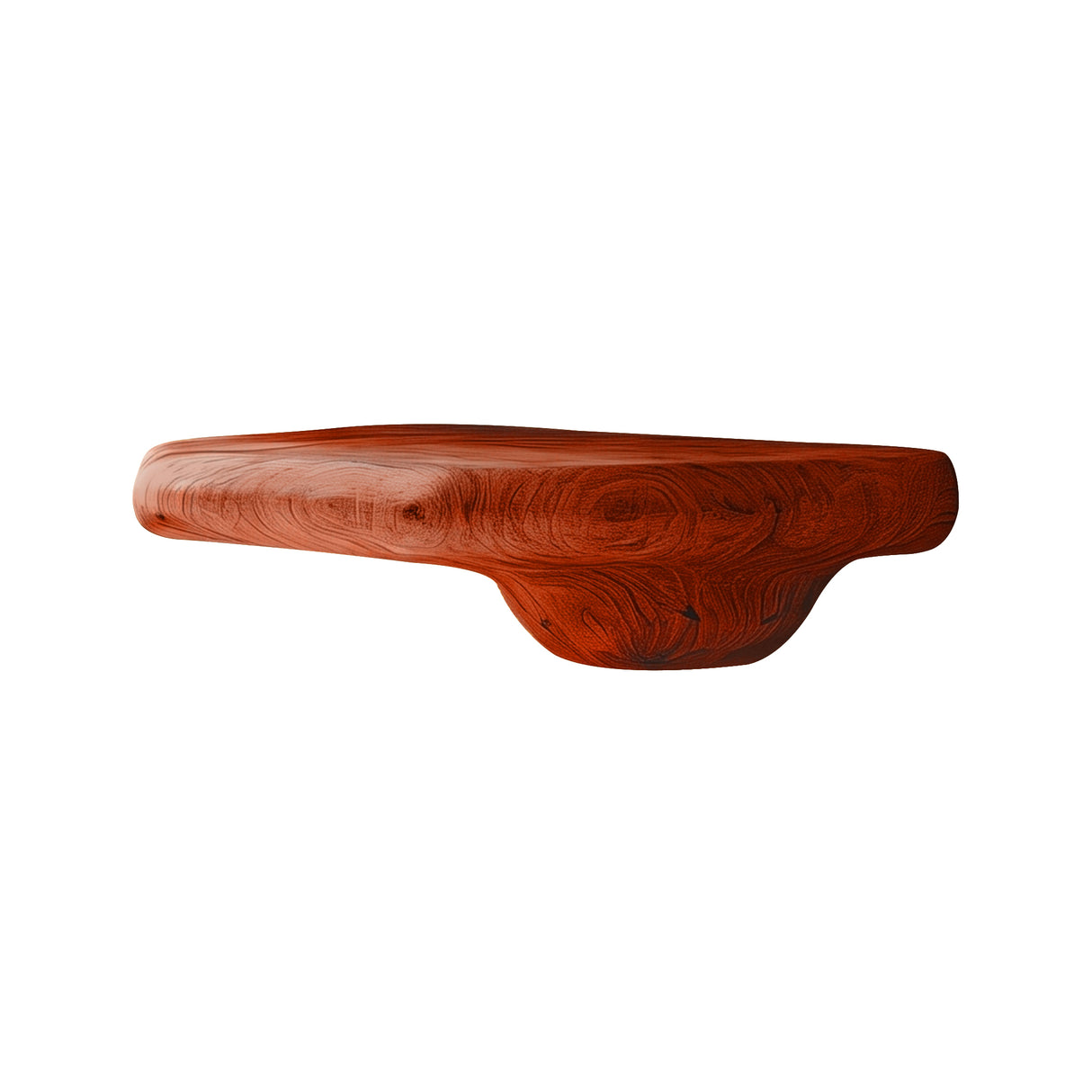 Eldovar Organic Solid Wood Mushroom Floating Shelf Mahogany - Timberustic Floating Shelf