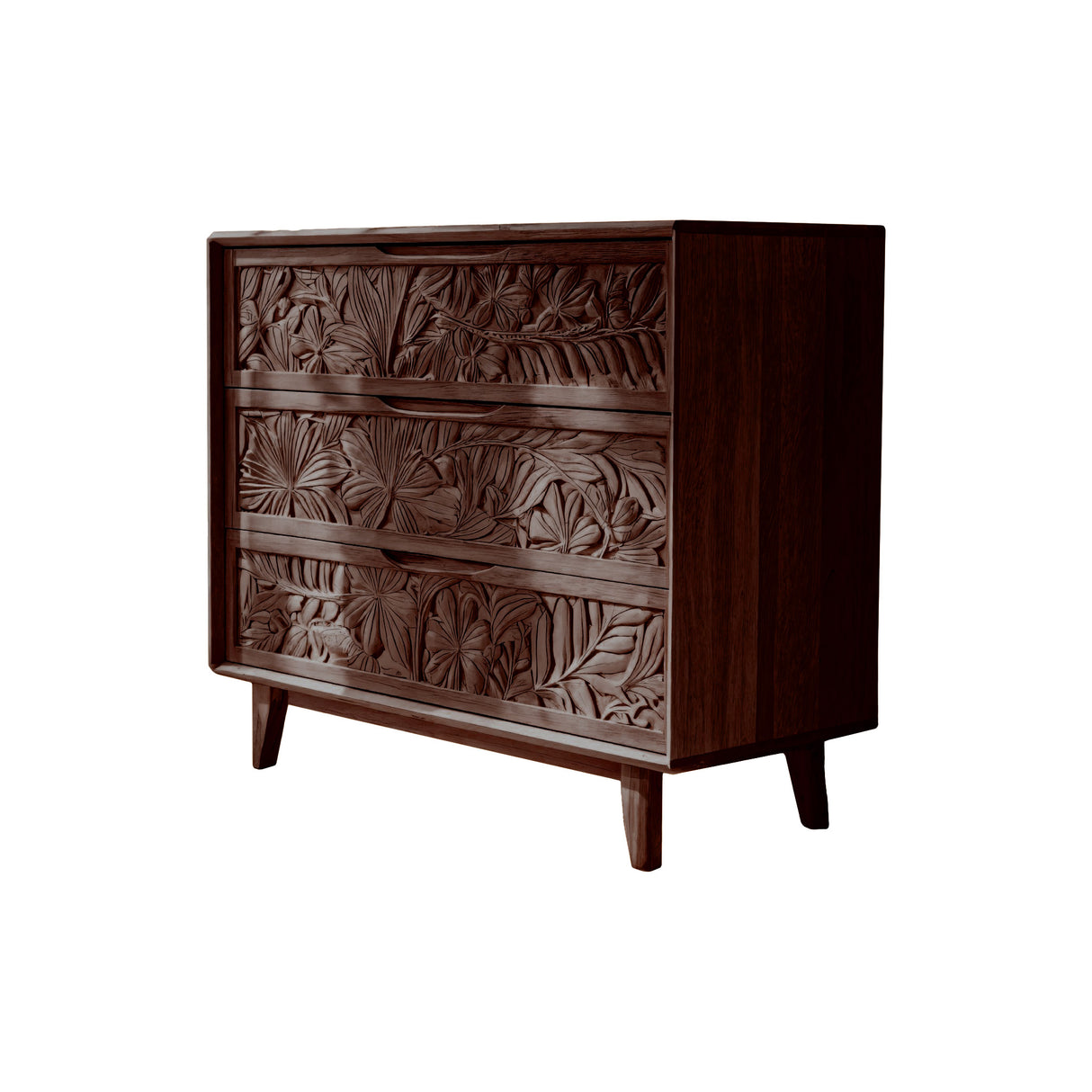 Elvara Hand-Carved Solid Wood Sideboard Cabinet