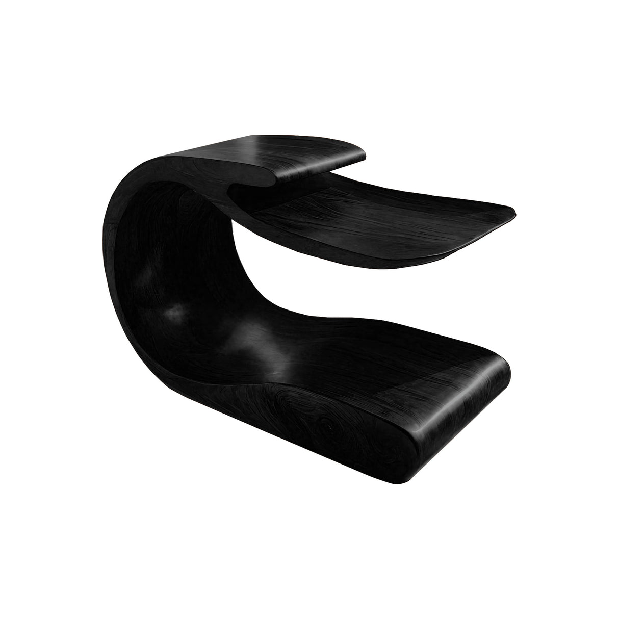 Elvara Handcrafted Solid Wood Side Table Black - Timberustic Side Table