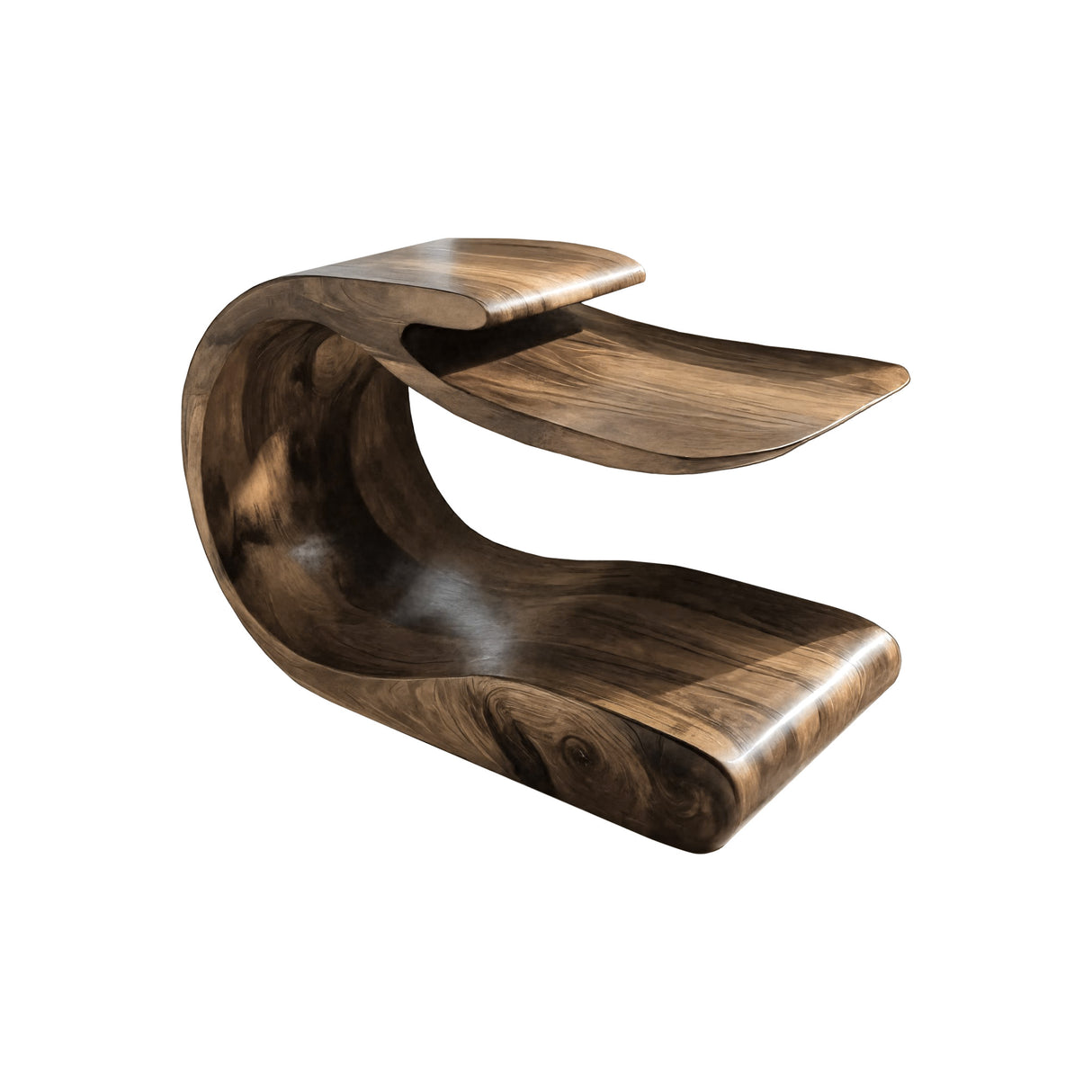 Elvara Handcrafted Solid Wood Side Table Natural Oak - Timberustic Side Table