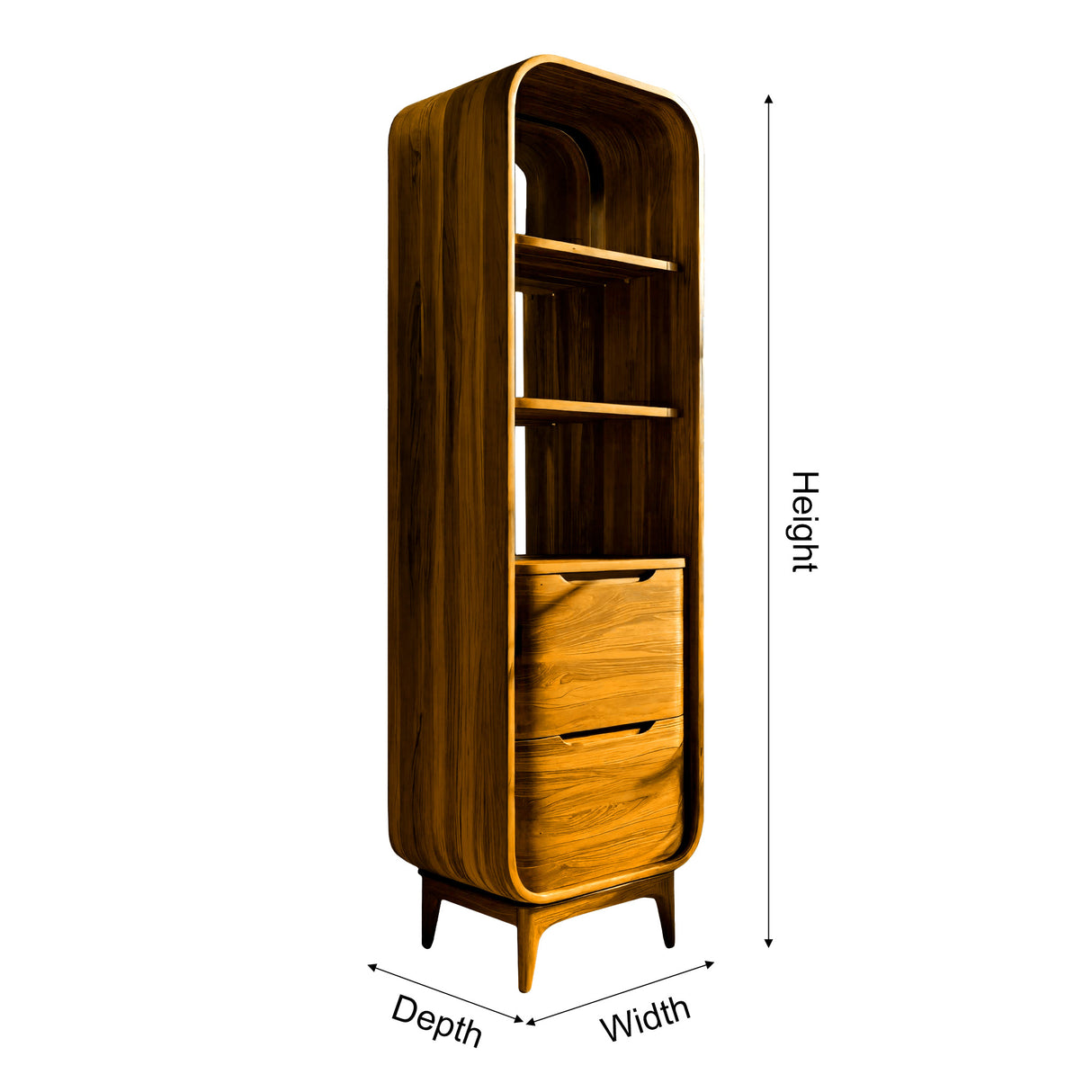 Elviro Handcrafted Solid Wood Bathroom Cabinet