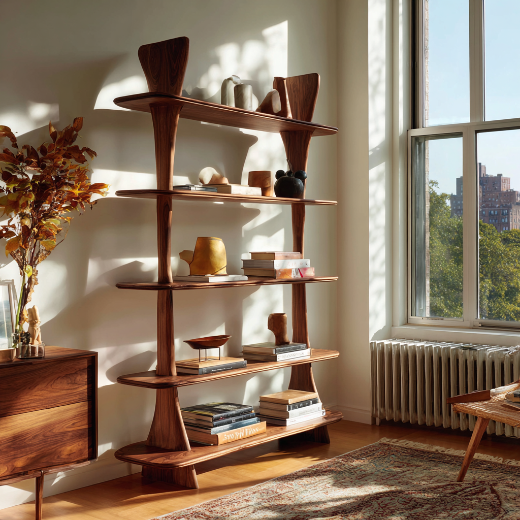 Elvryn Spire Solid Wood Bookshelf - Timberustic Bookshelf