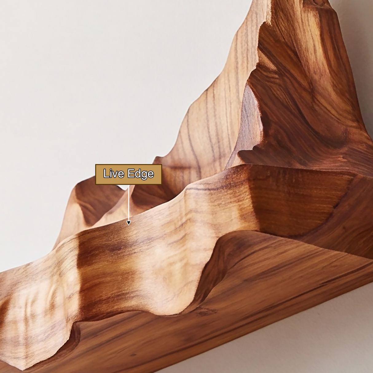 Eryndor Handcrafted Mountain Floating Shelf - Timberustic Floating Shelf