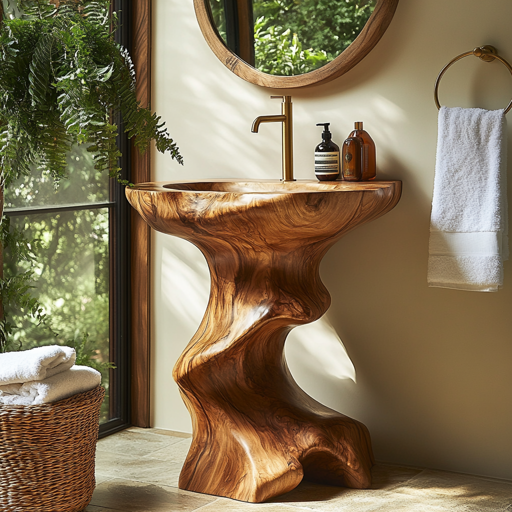 Beautiful view of Sculpted Bathroom Sinks
