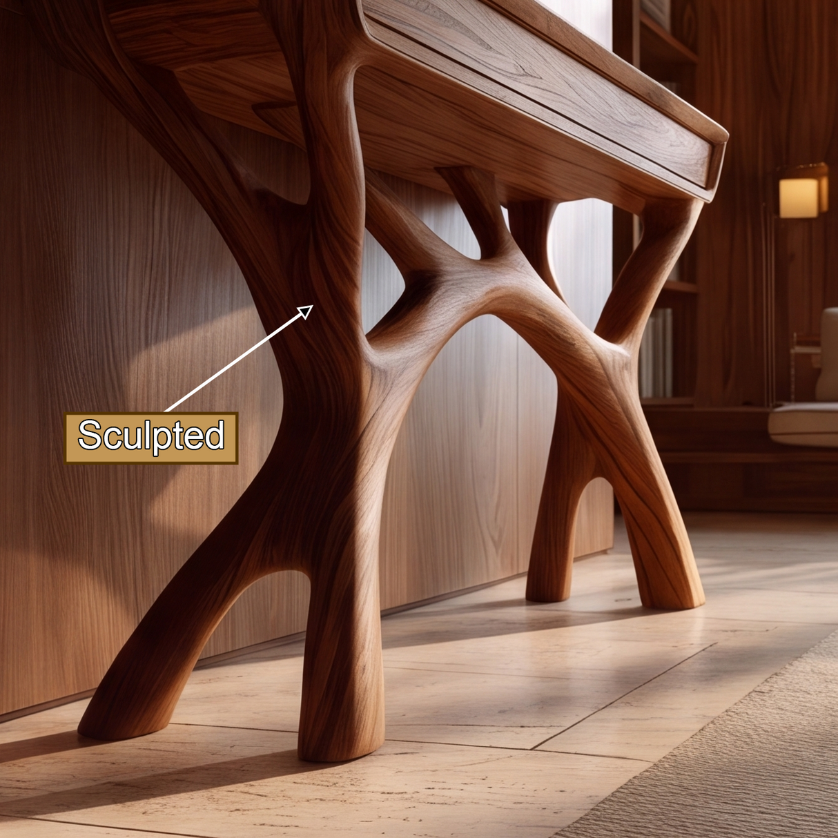 Erysvale Sculpted Solid Wood Console Table SPA024329
