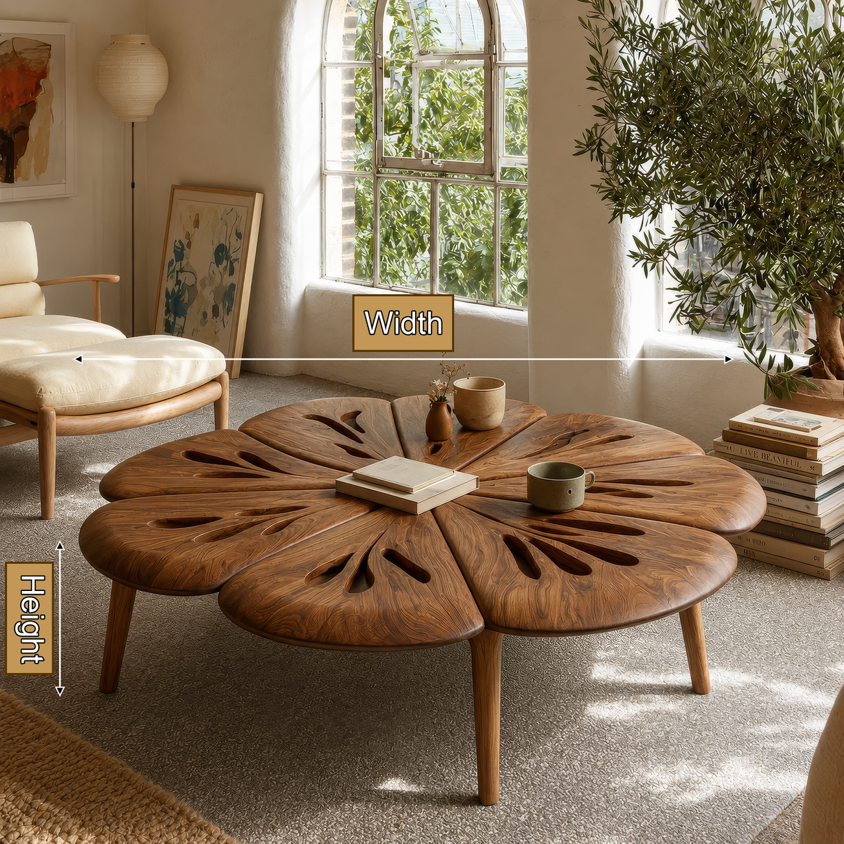 Florenza Handcrafted Solid Wood Coffee Table SPA923570 - Timberustic Coffee Table