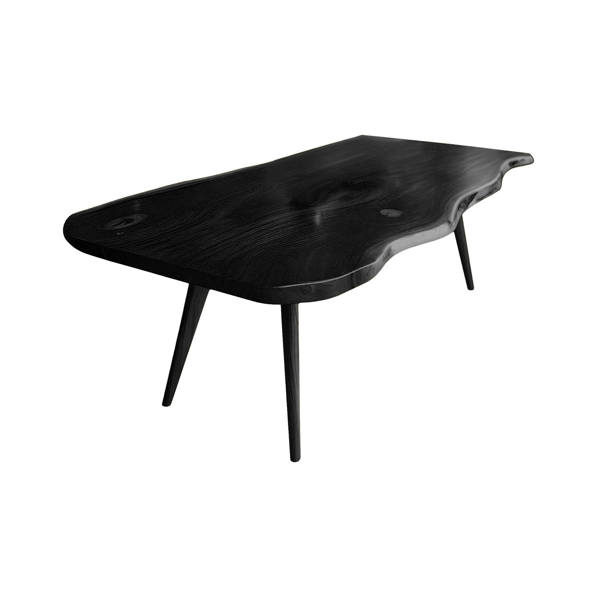 Flowedge Live Edge Solid Wood Dining Table Black - Timberustic Dining Table