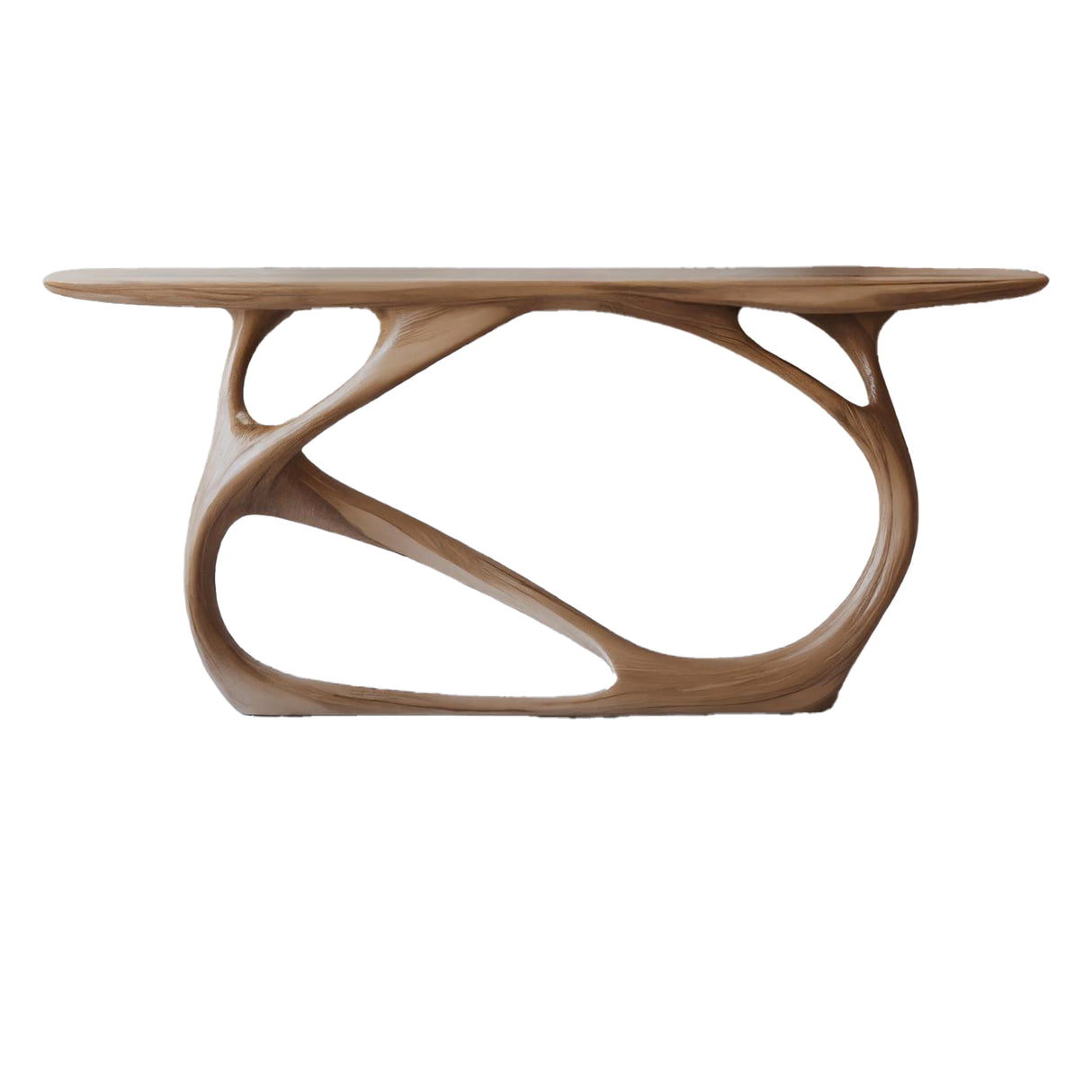 Flowing Design Handcraft Console Table Natural Oak - TimbeRustic Console Table