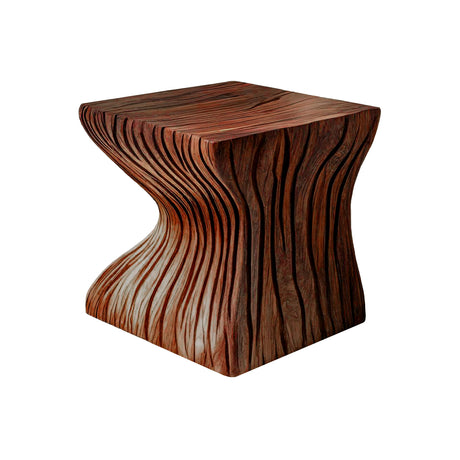 Flowing Solid Wood Bedside Table