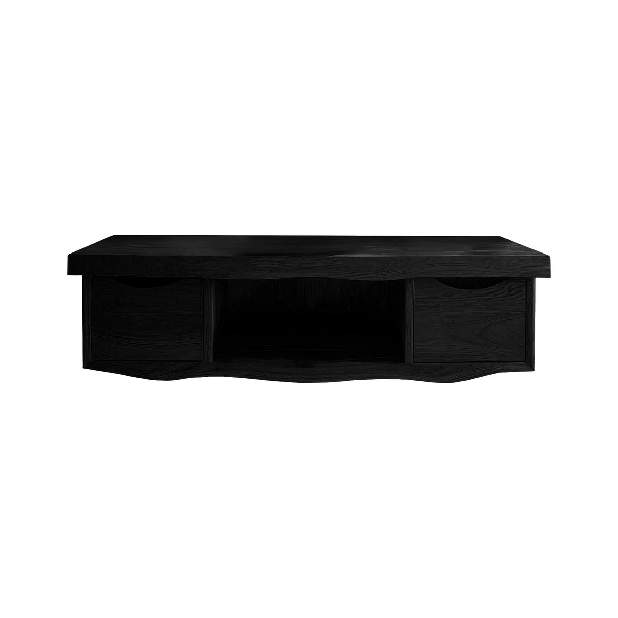 Flowline Solid Wood Floating Bathroom Vanity With Drawers Black - Timberustic Floating Bathroom Vanity With Drawers