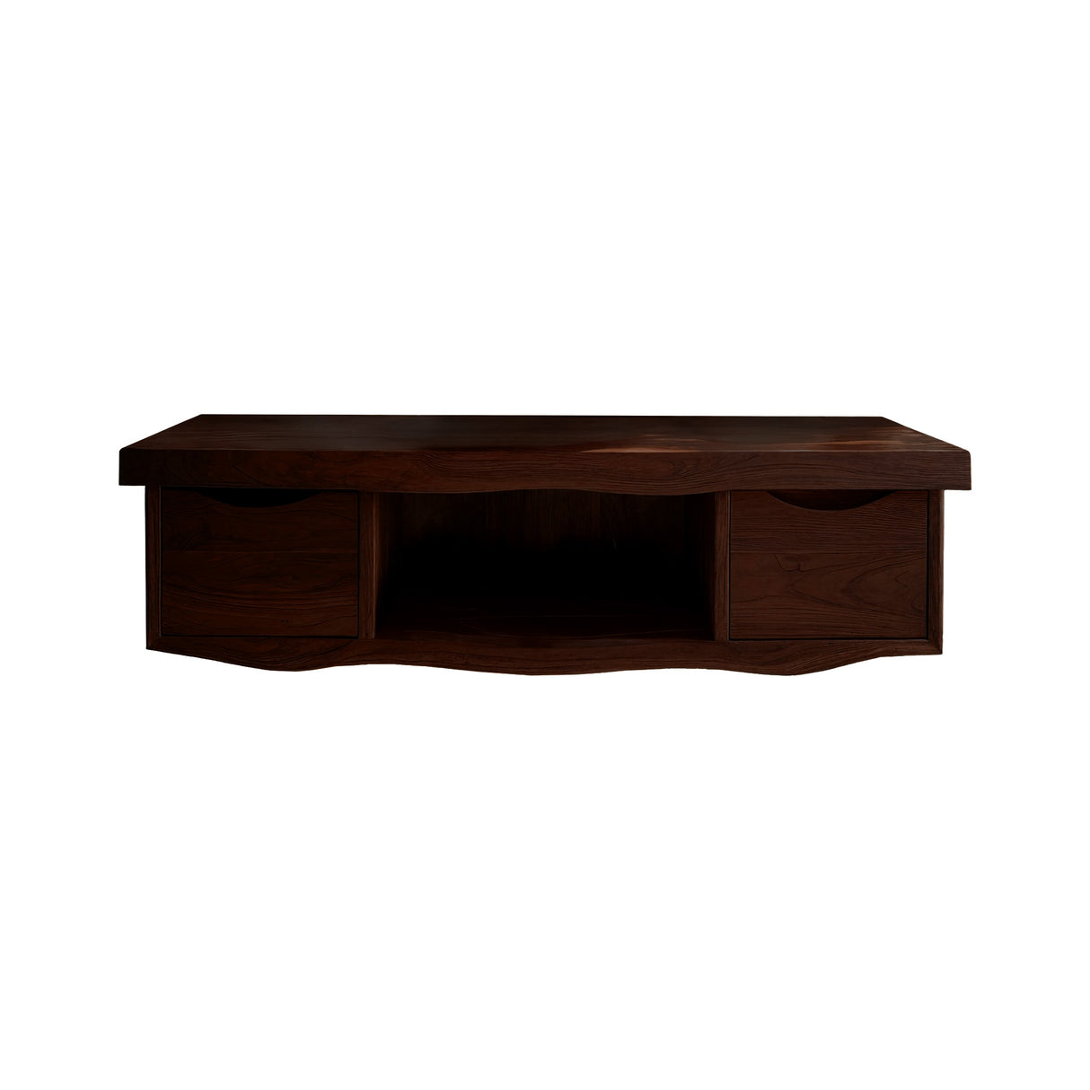 Flowline Solid Wood Floating Bathroom Vanity With Drawers Dark Walnut - Timberustic Floating Bathroom Vanity With Drawers