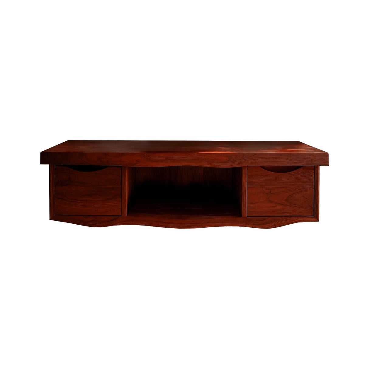 Flowline Solid Wood Floating Bathroom Vanity With Drawers Mahogany - Timberustic Floating Bathroom Vanity With Drawers