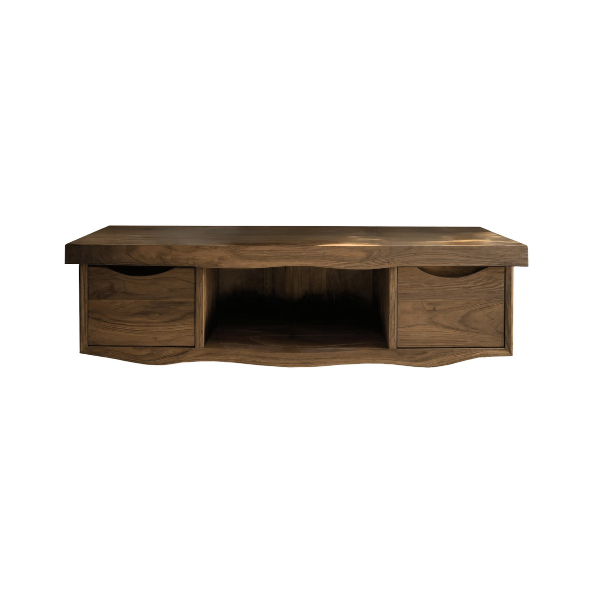 Flowline Solid Wood Floating Bathroom Vanity With Drawers Natural Oak - Timberustic Floating Bathroom Vanity With Drawers