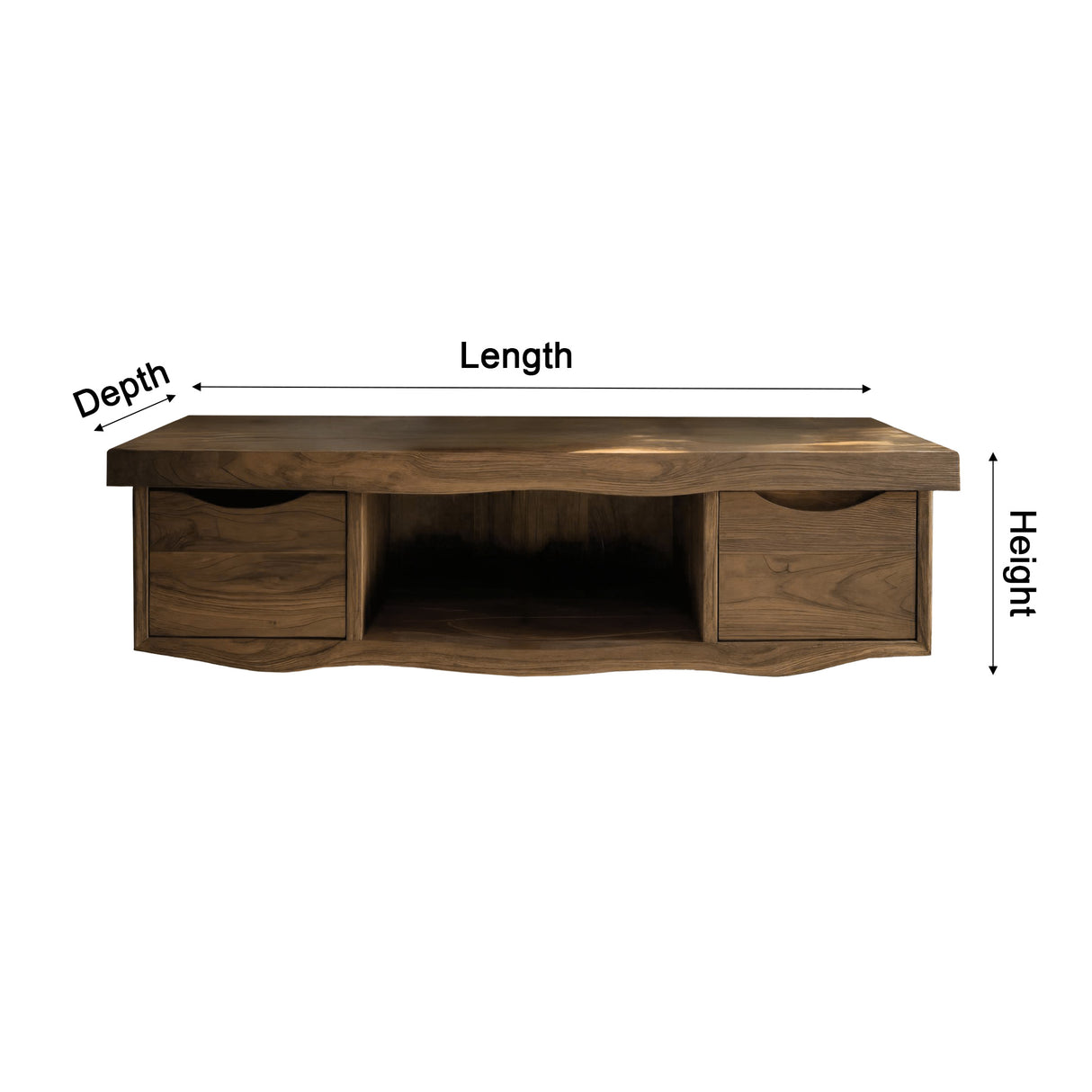 Flowline Solid Wood Floating Bathroom Vanity With Drawers - Timberustic Floating Bathroom Vanity With Drawers