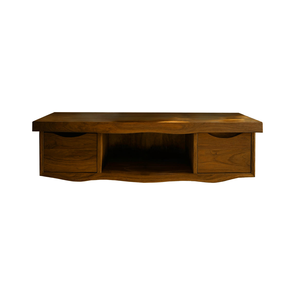 Flowline Solid Wood Floating Bathroom Vanity With Drawers Teak - Timberustic Floating Bathroom Vanity With Drawers