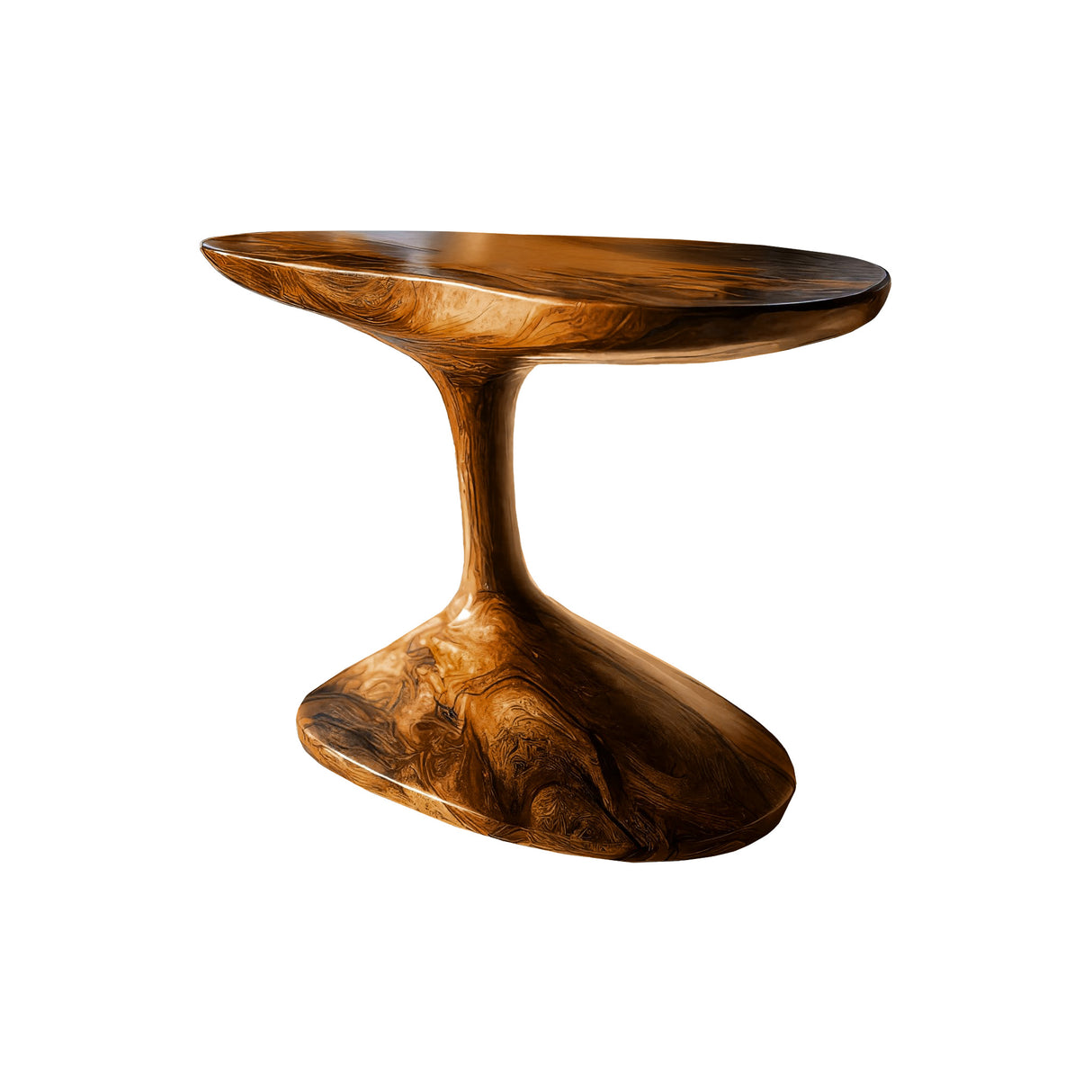 Flowpetal Handcrafted Solid Wood Side Table