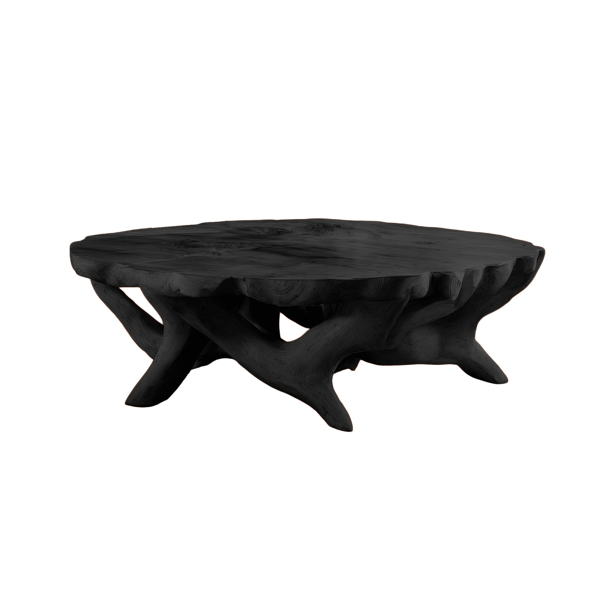 Frostroot Handcrafted Solid Wood Coffee Table Black - Timberustic Coffee Table