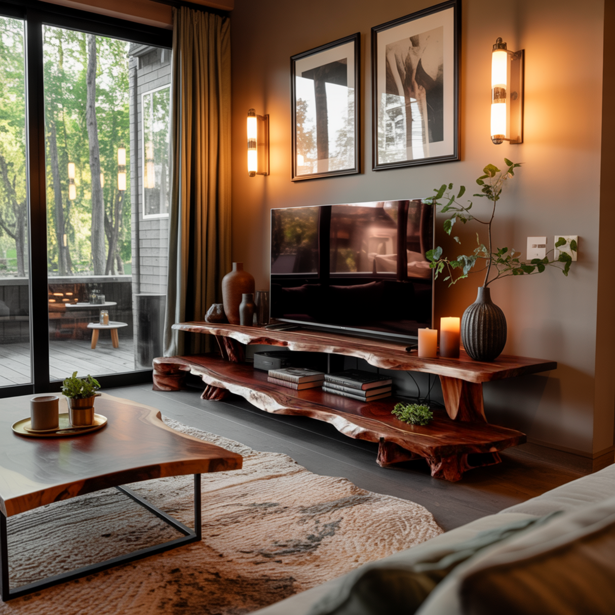 Hearthwood Organic Live Edge TV Cabinet