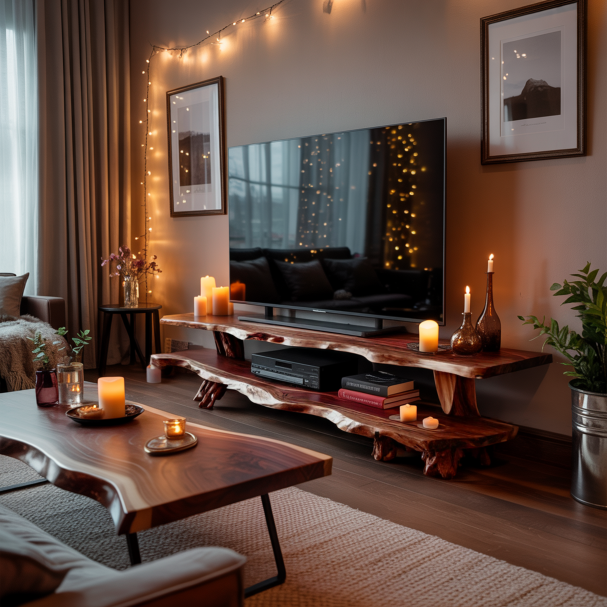 Hearthwood Organic Live Edge TV Cabinet